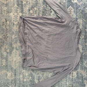 Lululemon Athletica Heather Gray Long Sleeve Top